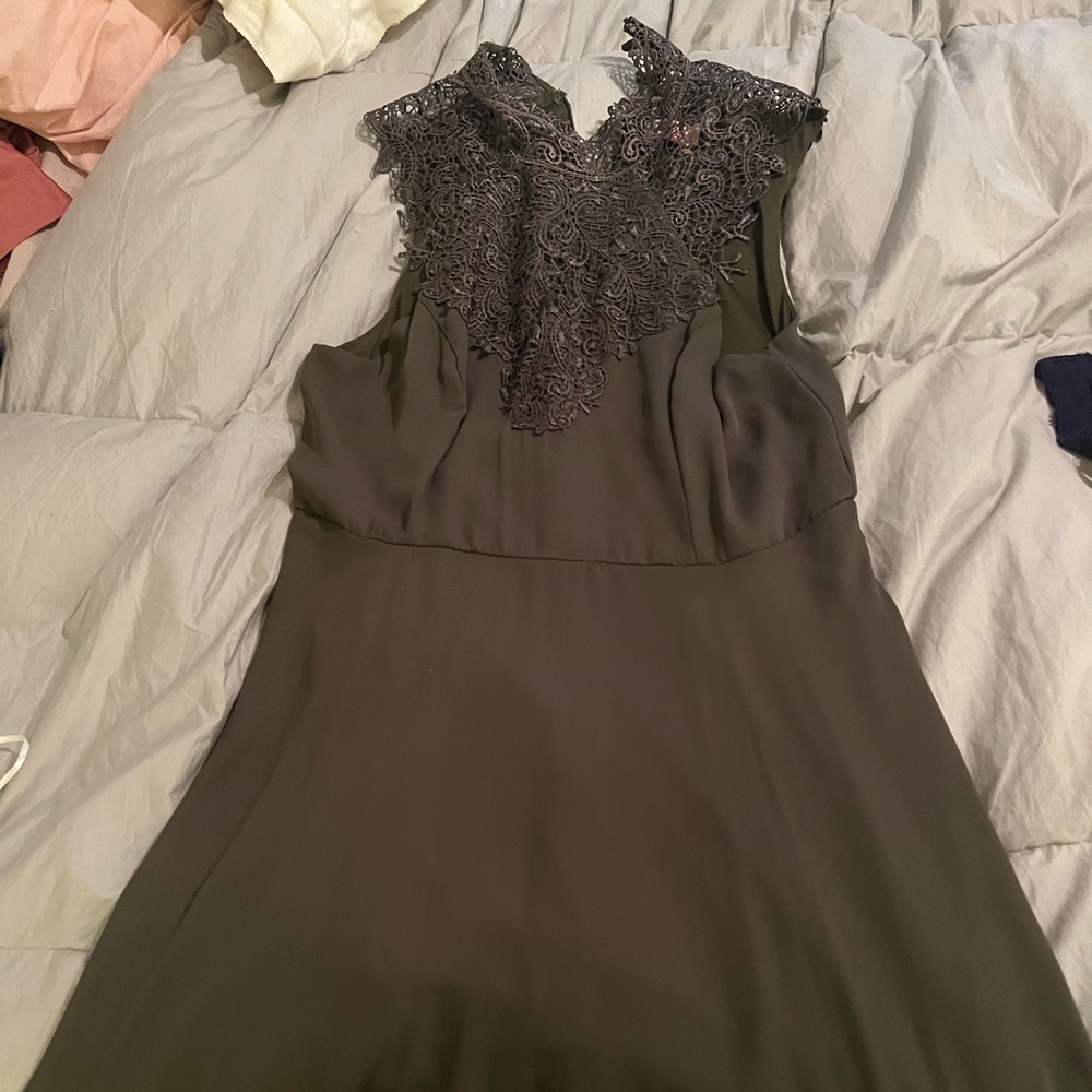 Highneck mini dress